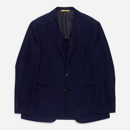 Navy Blue Wool Unlined Blazer UK 40