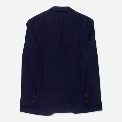 Navy Blue Wool Unlined Blazer UK 40