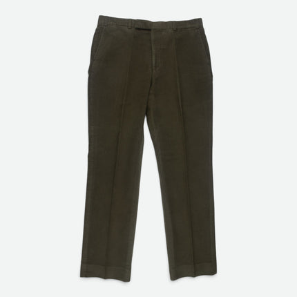 Dark Green Cotton Moleskin 2 Piece Suit UK 40L/36
