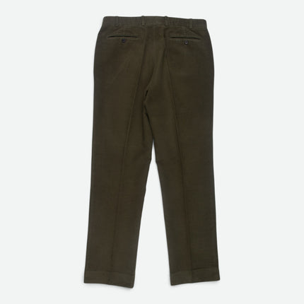 Dark Green Cotton Moleskin 2 Piece Suit UK 40L/36