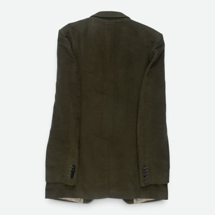 Dark Green Cotton Moleskin 2 Piece Suit UK 40L/36