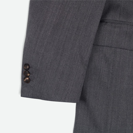 'Garbet' Grey Wool Tailored Fit 2 Piece Suit UK 44/42
