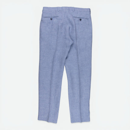 Light Blue Linen Tailored Fit 3 Piece Suit UK 38/32