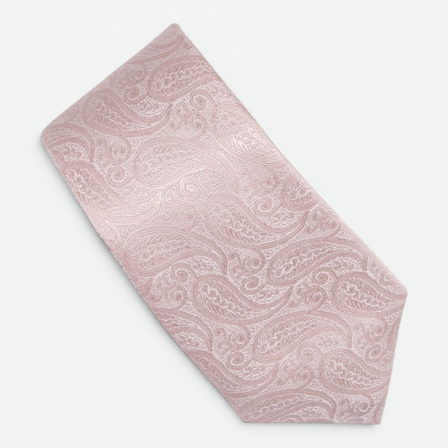 Pink Paisley Silk Tie