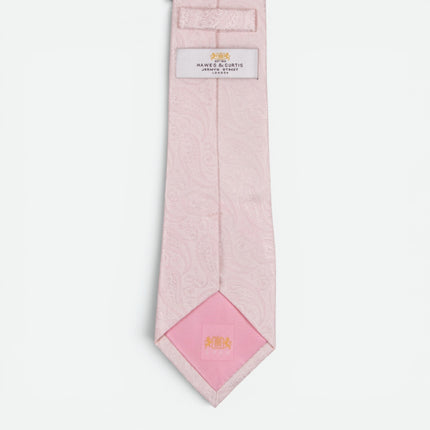Pink Paisley Silk Tie