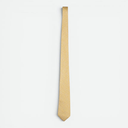 Yellow Paisley Silk Tie