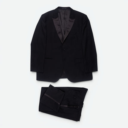 Black Super 100s Wool Classic Fit Dinner Suit UK 50/44