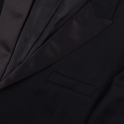Black Super 100s Wool Classic Fit Dinner Suit UK 50/44