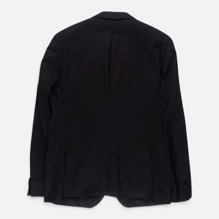 'Ryan' Black Super 120s Wool Slim Fit 3 Piece Suit UK 44/36