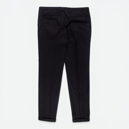 'Ryan' Black Super 120s Wool Slim Fit 3 Piece Suit UK 44/36