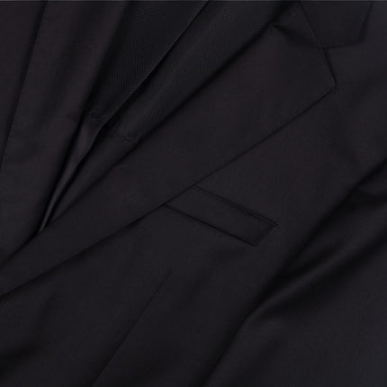 'Hayes' Black Super 120s Wool Slim Fit Blazer UK 38