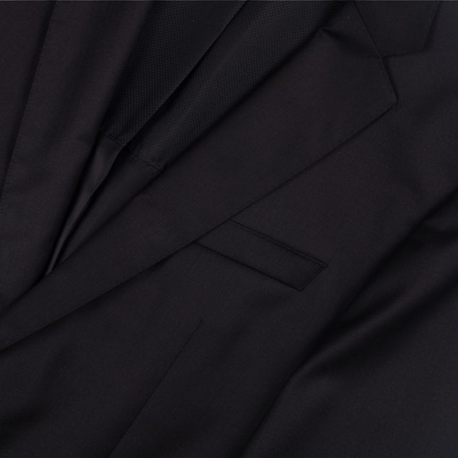 'Hayes' Black Super 120s Wool Slim Fit Blazer UK 38