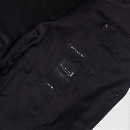 'Hayes' Black Super 120s Wool Slim Fit Blazer UK 38
