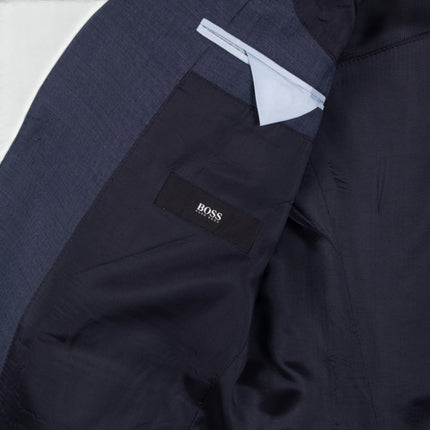 'Huge/Genius' Dark Blue Super 120s Wool Slim Fit 2 Piece Suit UK 36/28
