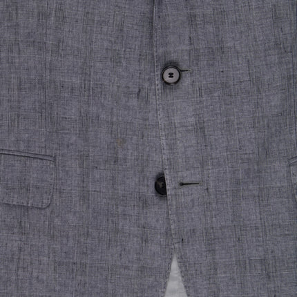 'Hutch' Grey Linen Tailored Fit Blazer UK 42
