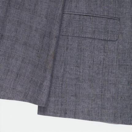 'Hutch' Grey Linen Tailored Fit Blazer UK 42