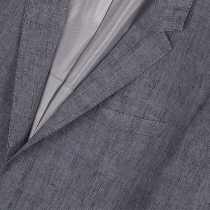 'Hutch' Grey Linen Tailored Fit Blazer UK 42