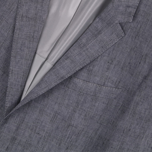 'Hutch' Grey Linen Tailored Fit Blazer UK 42