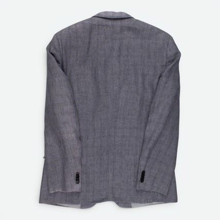 'Hutch' Grey Linen Tailored Fit Blazer UK 42