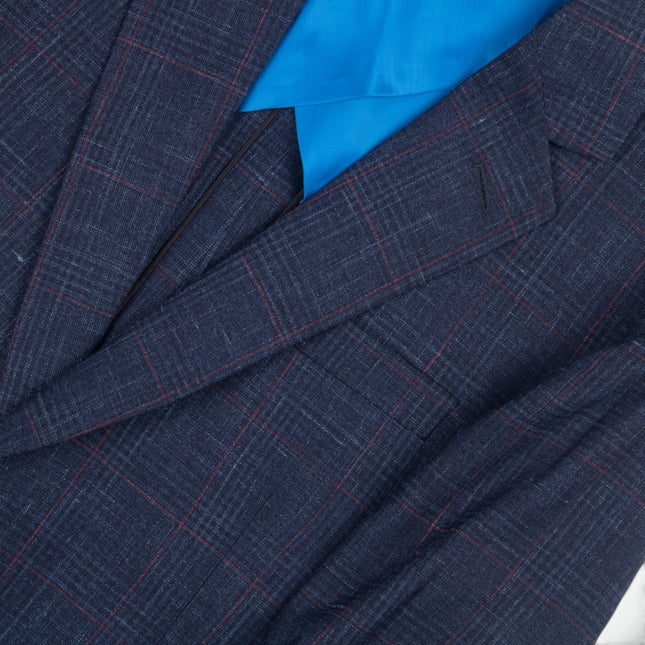 Navy Blue Loro Piana Summertime Wool Silk Blend Tailored Fit Blazer UK 38