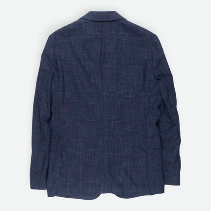 Navy Blue Loro Piana Summertime Wool Silk Blend Tailored Fit Blazer UK 38