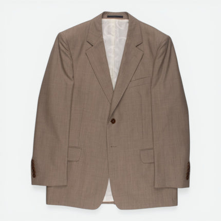 '9551 Priority' Beige Wool Tailored Fit 2 Piece Suit UK 40/32