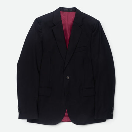 Soho '1457' Black Wool Mohair Blend Tailored Fit Blazer UK 38