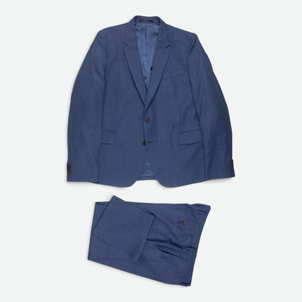 Soho '1457' Blue Wool Tailored Fit 2 Piece Suit UK 46/40