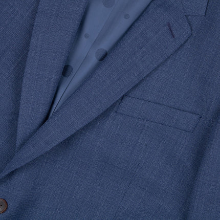 Soho '1457' Blue Wool Tailored Fit 2 Piece Suit UK 46/40