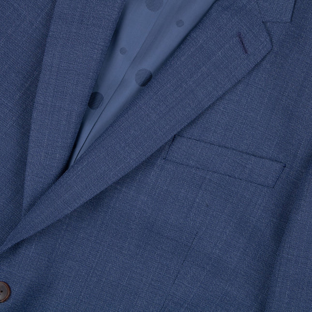 Soho '1457' Blue Wool Tailored Fit 2 Piece Suit UK 46/40