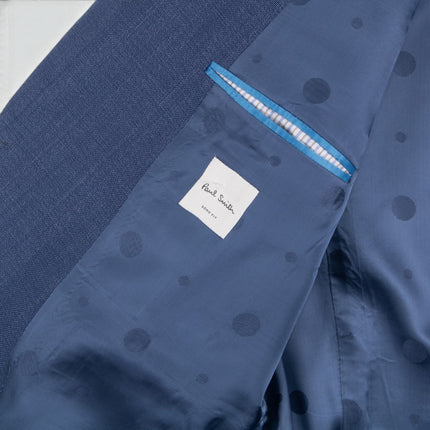 Soho '1457' Blue Wool Tailored Fit 2 Piece Suit UK 46/40