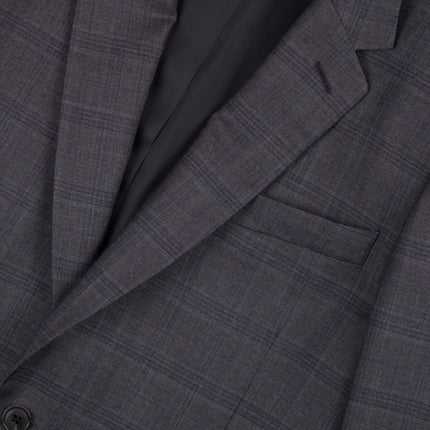 Soho '1439' Grey Prince of Wales Check Wool Tailored Fit 2 Piece Suit UK 42/36