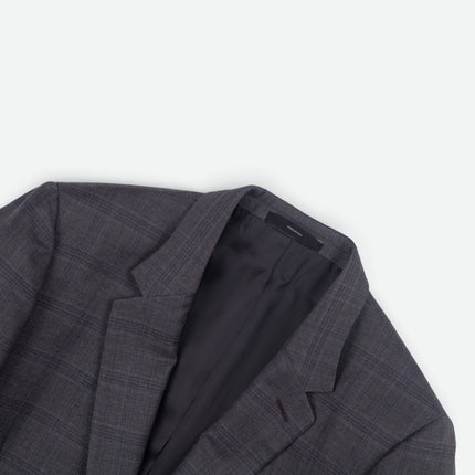 Soho '1439' Grey Prince of Wales Check Wool Tailored Fit 2 Piece Suit UK 42/36