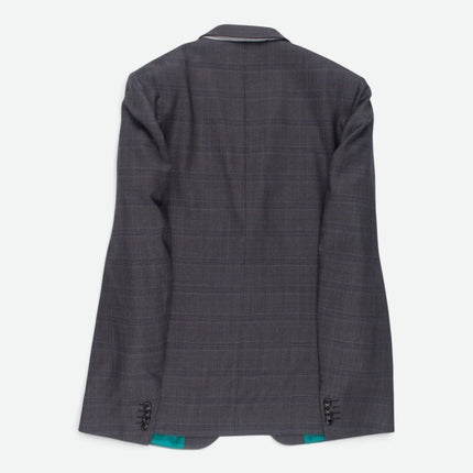 Soho '1439' Grey Prince of Wales Check Wool Tailored Fit 2 Piece Suit UK 42/36