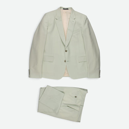 Soho '1439' Light Green Wool Mohair Blend Tailored Fit 2 Piece Suit UK 46/40