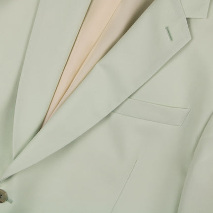 Soho '1439' Light Green Wool Mohair Blend Tailored Fit 2 Piece Suit UK 46/40