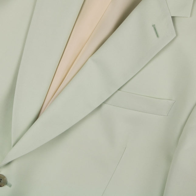 Soho '1439' Light Green Wool Mohair Blend Tailored Fit 2 Piece Suit UK 46/40