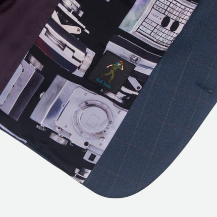 Soho '1439' Blue Check Wool Tailored Fit 2 Piece Suit UK 42/34
