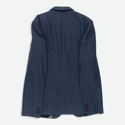 Soho '1439' Blue Check Wool Tailored Fit 2 Piece Suit UK 42/34
