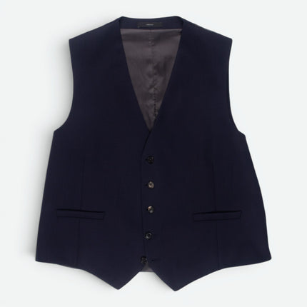 The Soho 'W439' Navy Blue Wool Tailored Fit 3 Piece Suit UK 44/34