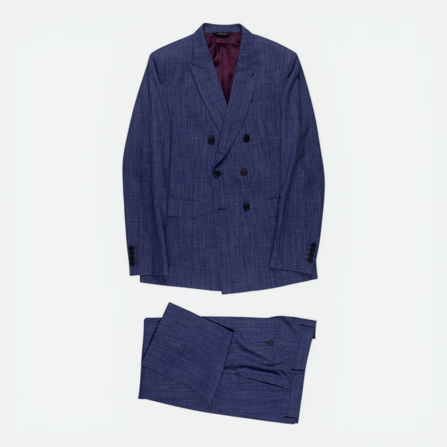 The Byard '1293' Blue Wool Tailored Fit 2 Piece Suit UK 40/34
