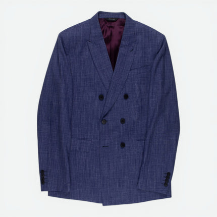 The Byard '1293' Blue Wool Tailored Fit 2 Piece Suit UK 40/34