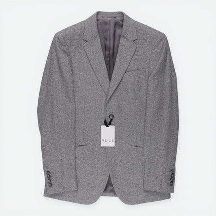 'Barnaby' Grey Wool Blend Modern Fit Blazer UK 36
