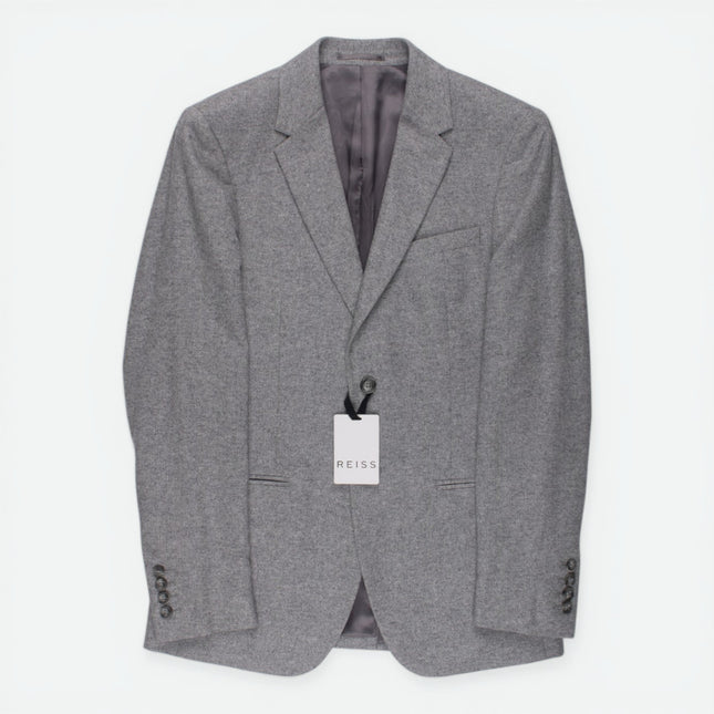 'Barnaby' Grey Wool Blend Modern Fit Blazer UK 36