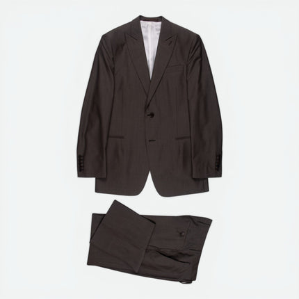 Dark Grey Wool Modern Fit 2 Piece Suit UK 36/30