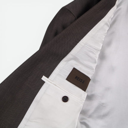 Dark Grey Wool Modern Fit 2 Piece Suit UK 36/30