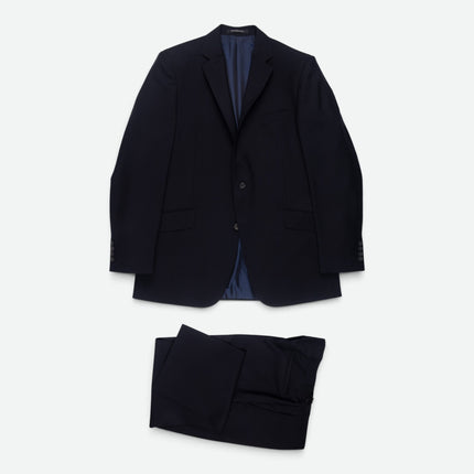 Hyde Navy Blue Wool Mohair Blend Classic Fit 2 Piece Suit UK 44/36