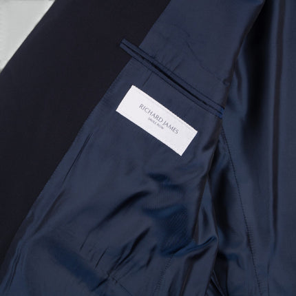 Hyde Navy Blue Wool Mohair Blend Classic Fit 2 Piece Suit UK 44/36