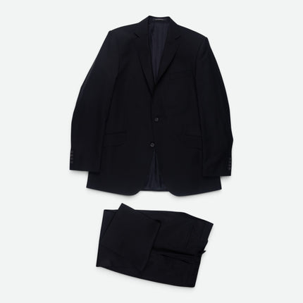Hyde Black Wool Mohair Blend Classic Fit 2 Piece Suit UK 44/36