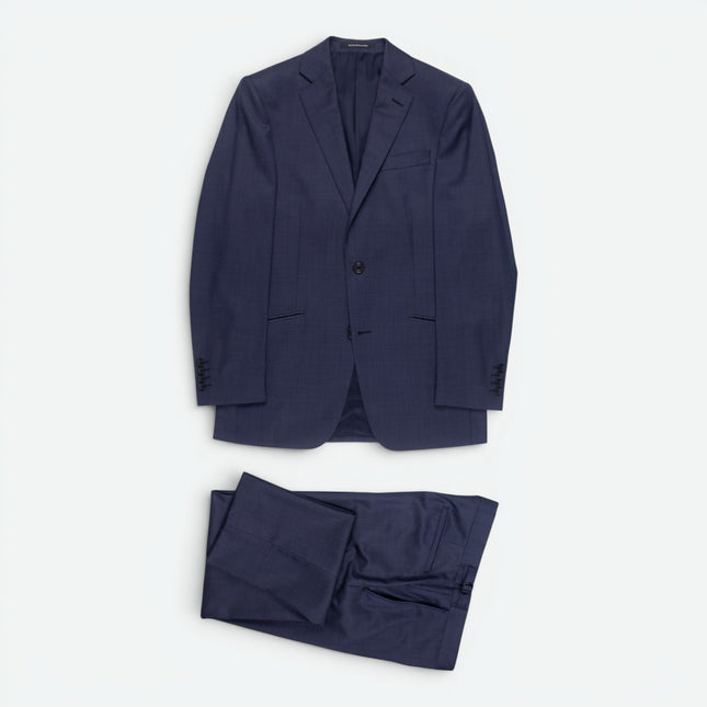 Hyde Dark Blue Wool Classic Fit 2 Piece Suit UK 38/34